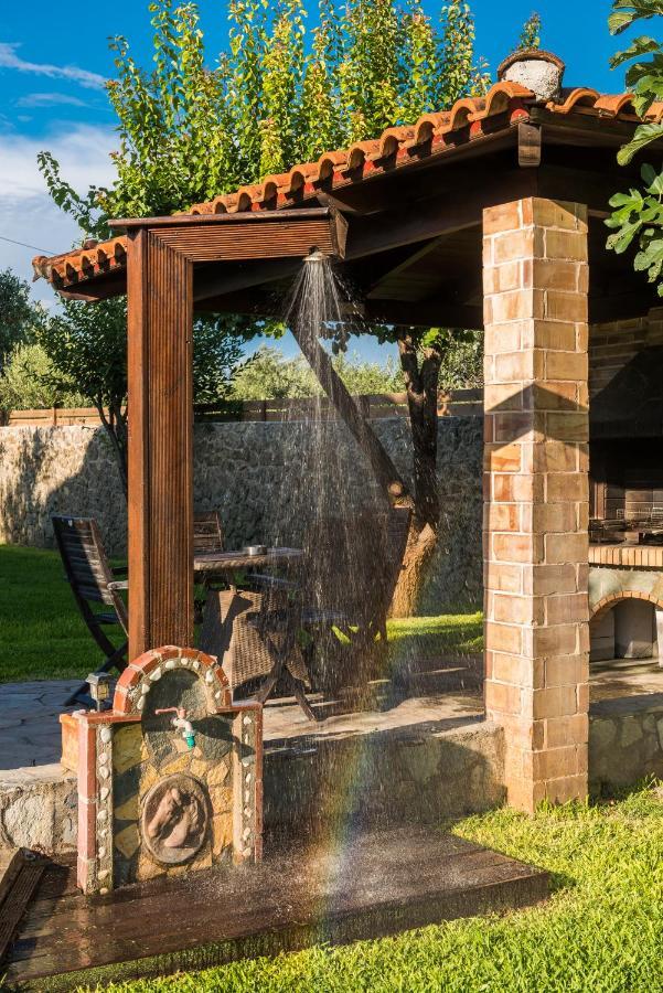 Villa Maxim With Private Pool & Tennis Court Halikounas Exterior foto