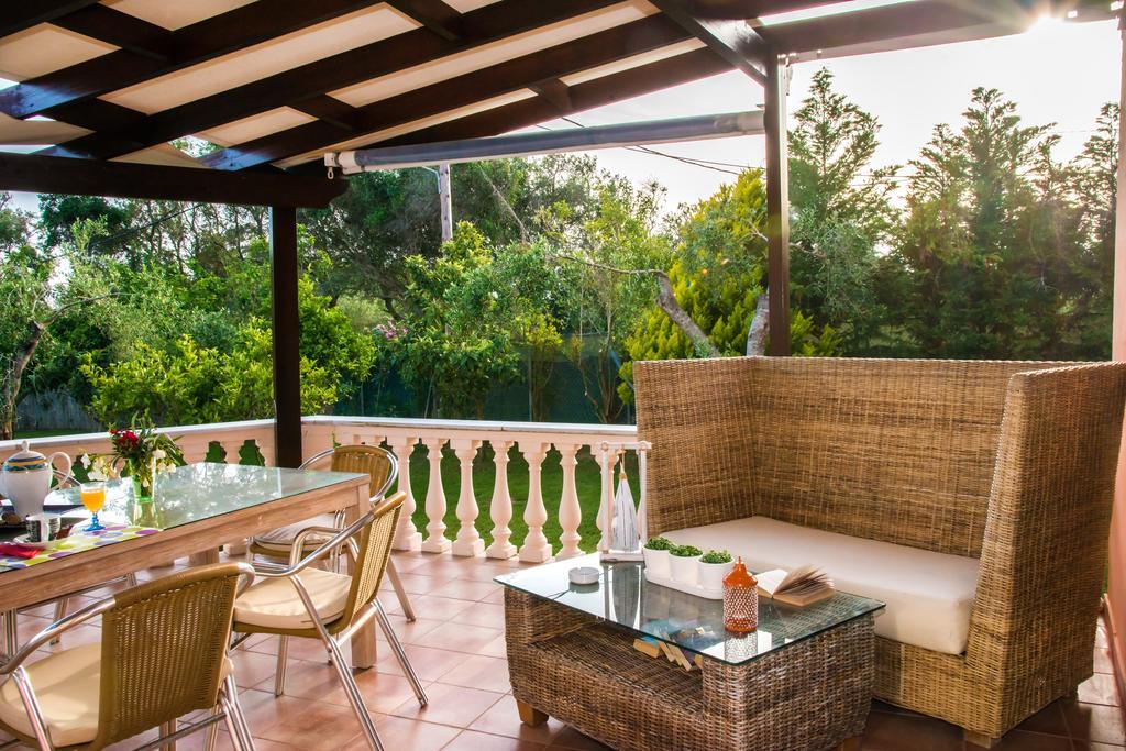 Villa Maxim With Private Pool & Tennis Court Halikounas Exterior foto
