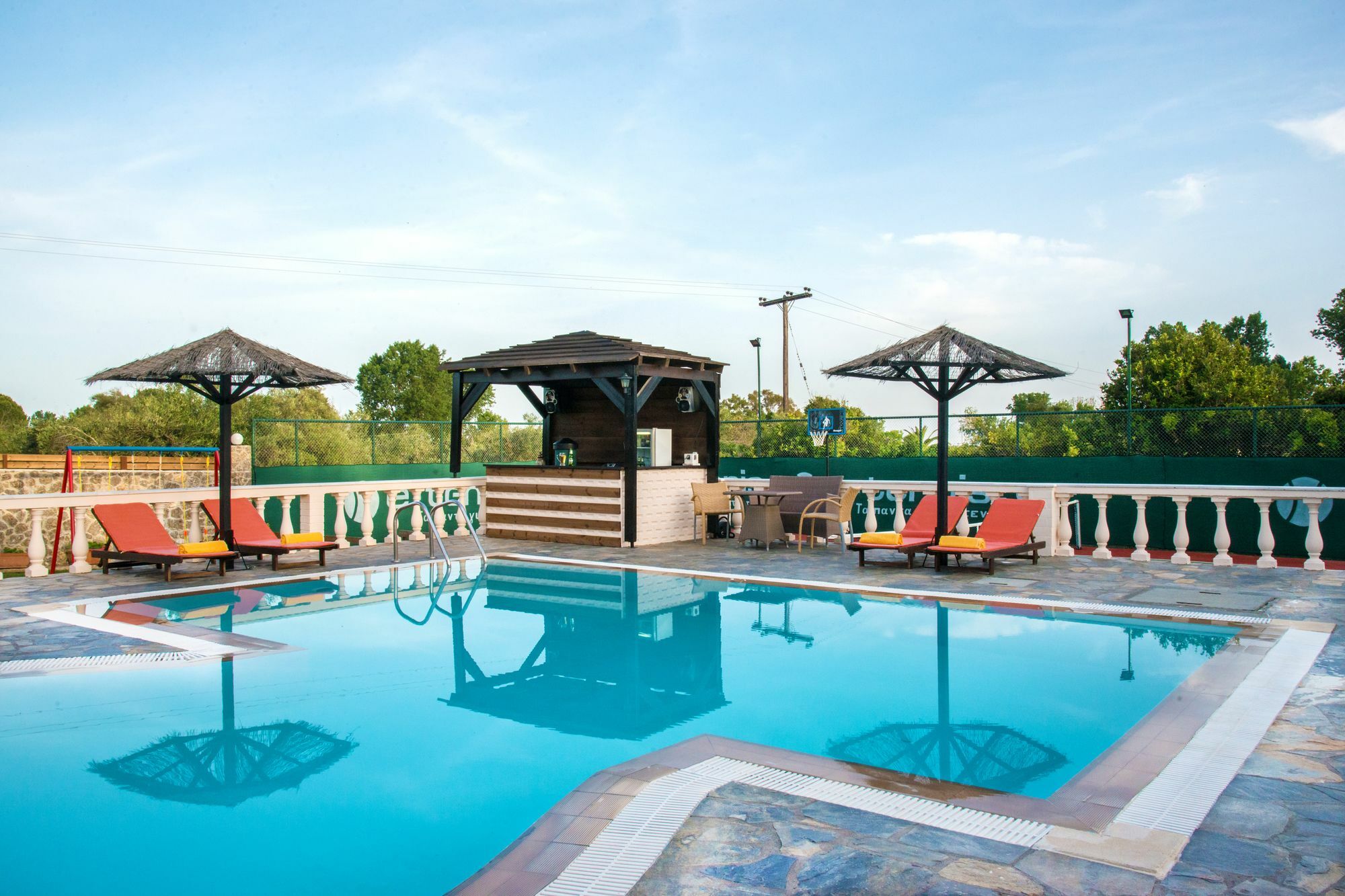 Villa Maxim With Private Pool & Tennis Court Halikounas Exterior foto